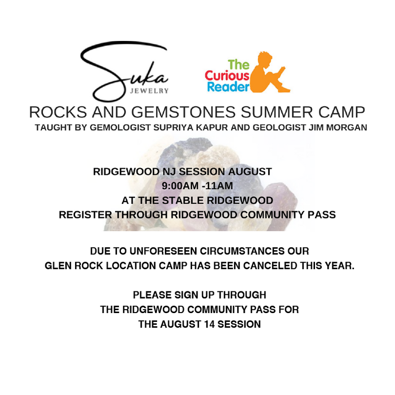 Rocks and Gemstone Camp Summer 2024 August 5-9