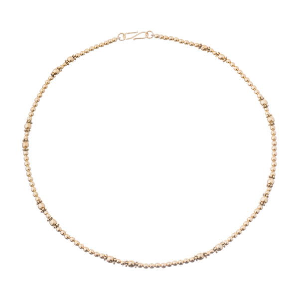 Kendra Beaded Necklace in Gold Vermeil