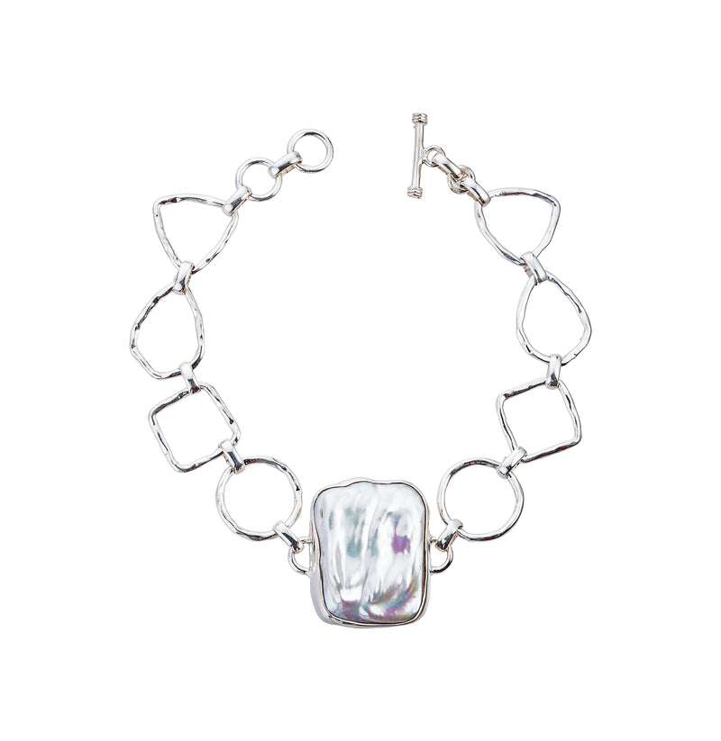 Sena Baroque Pearl Bracelet, Sterling Silver