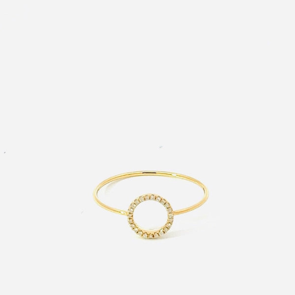 Sofia Diamond Ring 14K Yellow Gold