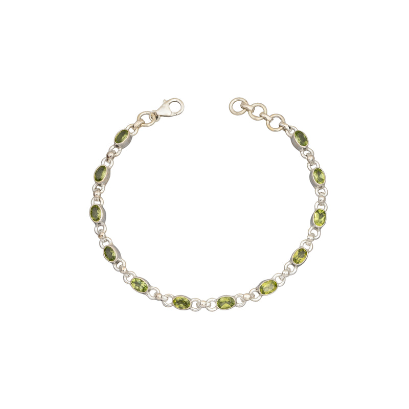 Safiyah Gemstone Bracelet, Sterling Silver