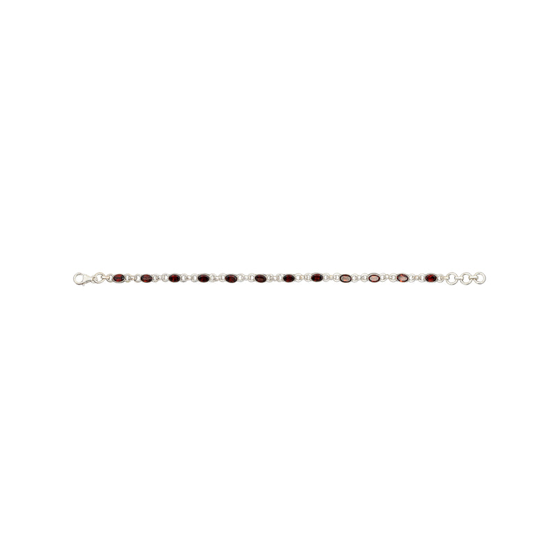Safiyah Gemstone Bracelet, Sterling Silver