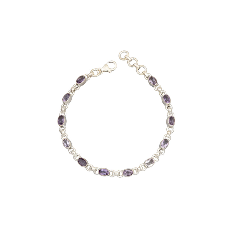 Safiyah Gemstone Bracelet, Sterling Silver