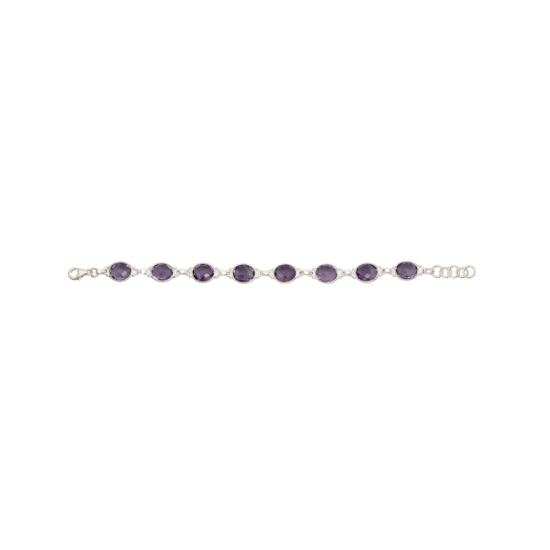 Roxana Amethyst Bracelet, Sterling Silver