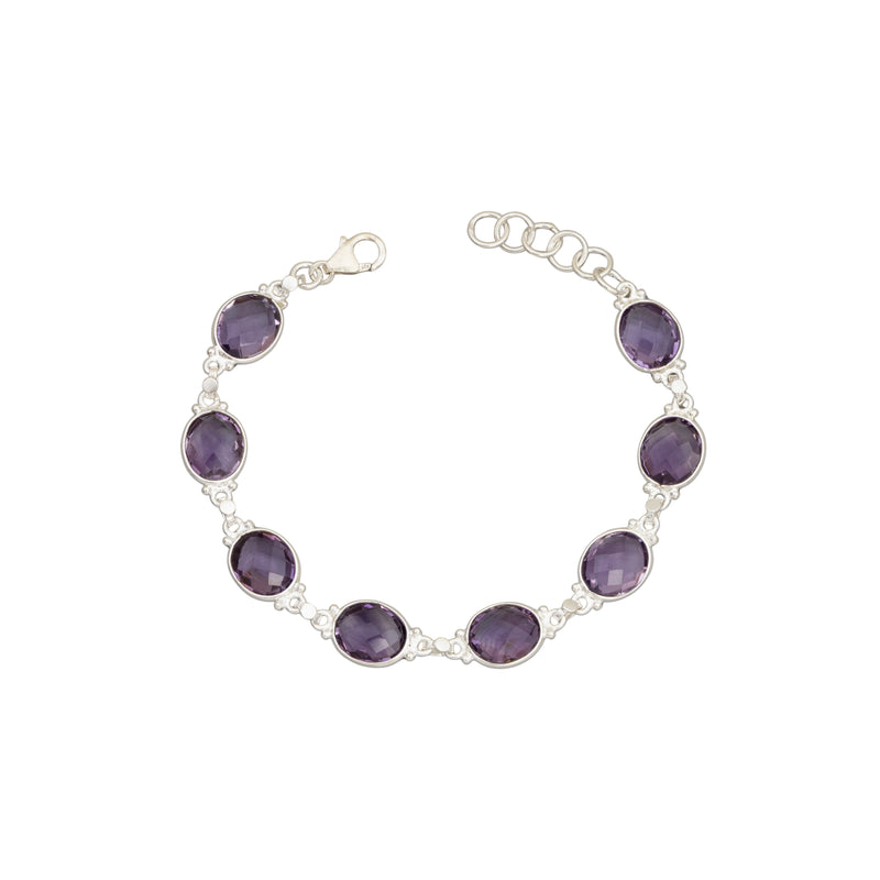 Roxana Amethyst Bracelet, Sterling Silver