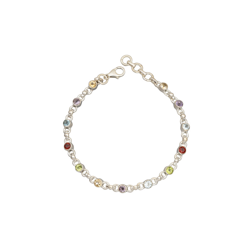 Shani Gemstone Bracelet, Sterling Silver