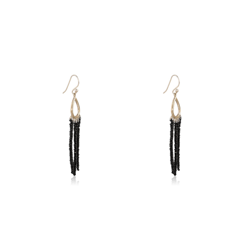 Elmena Gemstone Earrings, Sterling Silver/Gold Vermeil