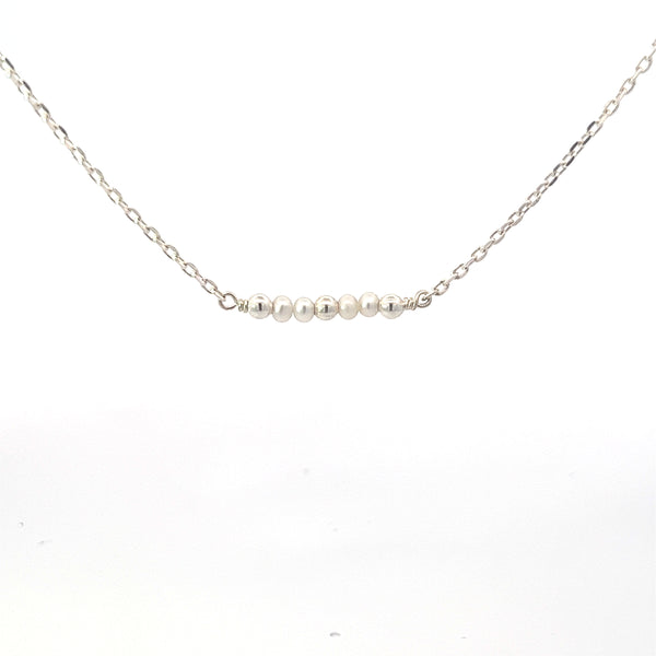Michele Pearl Necklace, Sterling Silver