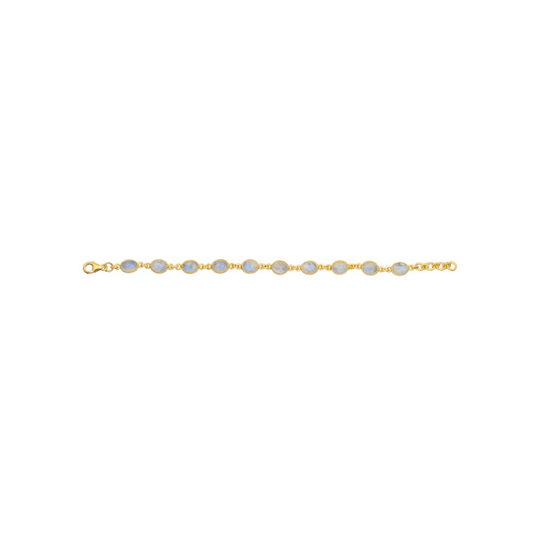 Fiona Moonstone Bracelet, Gold Vermeil