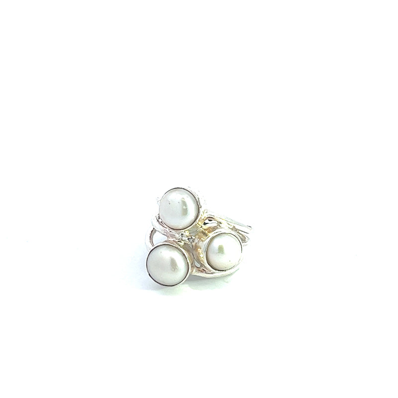 Clara Cultured Pearl Ring, Sterling Silver