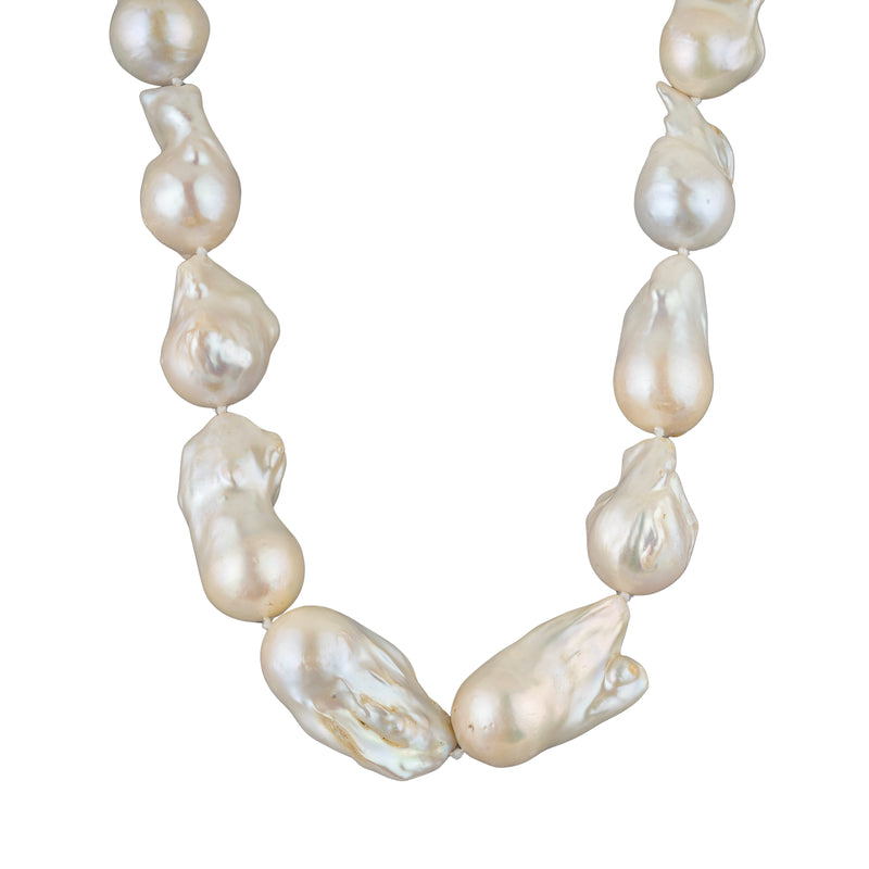 Kaylani Baroque Pearl Necklace, Sterling Silver