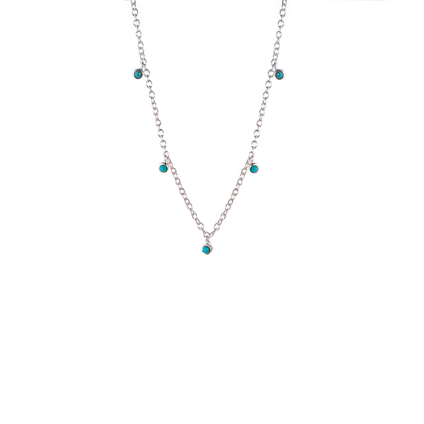 Billie Turquoise Necklace, Sterling Silver