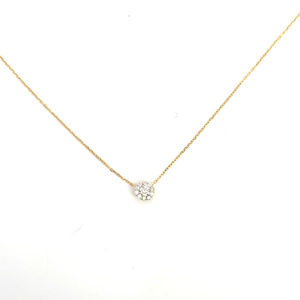 Kyra, Solitaire Halo Necklace