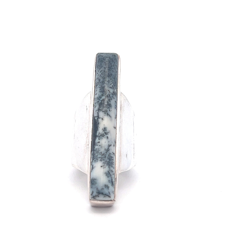Malin Dendritic Agate Ring, Sterling Silver