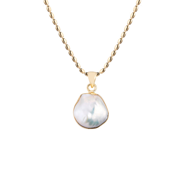 Maris Cultured Pearl Pendant, Gold Vermeil