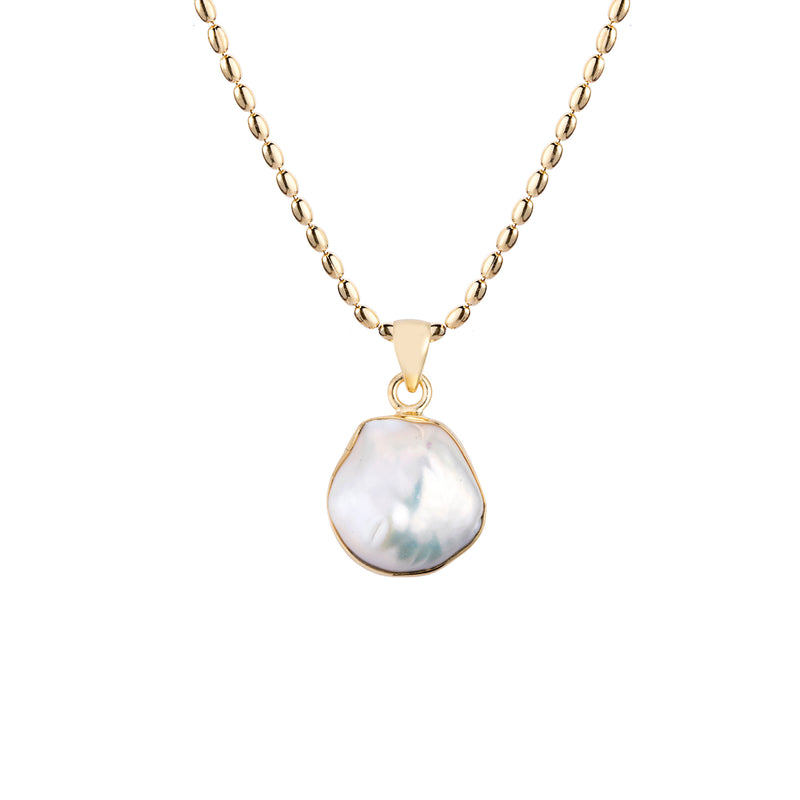 Maris Cultured Pearl Pendant, Gold Vermeil