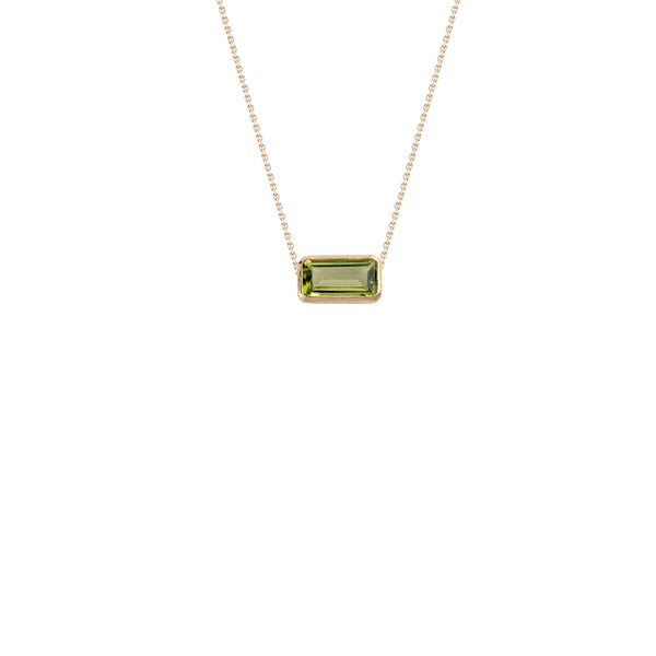 Zoya Peridot Necklace, 14k Gold