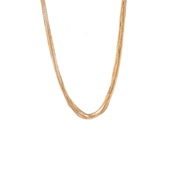 Brielle Multi-Chain Necklace, Gold Vermeil