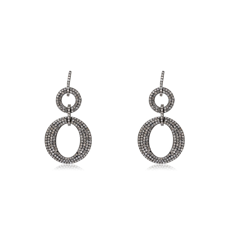 Ciara Diamond Earrings, Sterling Silver