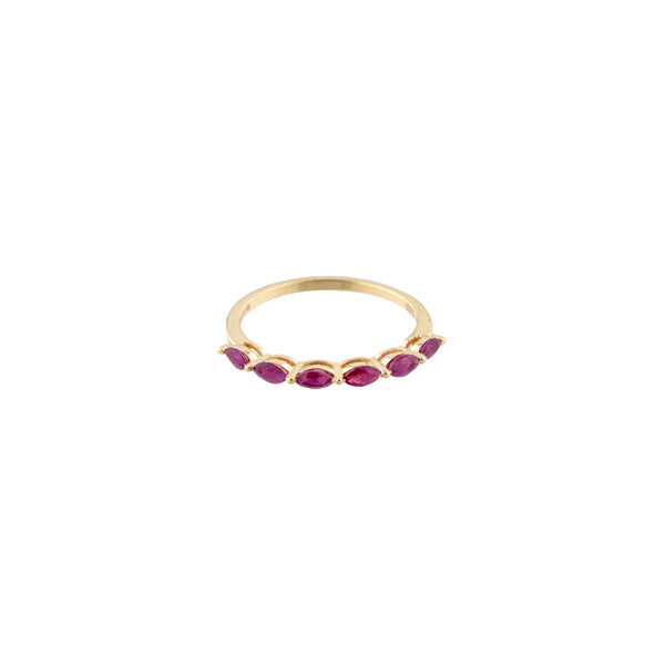 Netra Ruby Ring, 14k Gold