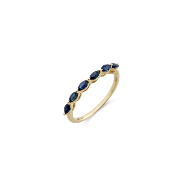 Netra Sapphire Ring, 14k Gold