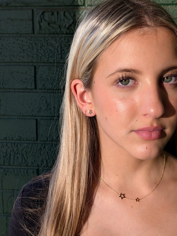 Kara Star Necklace, Gold Vermeil