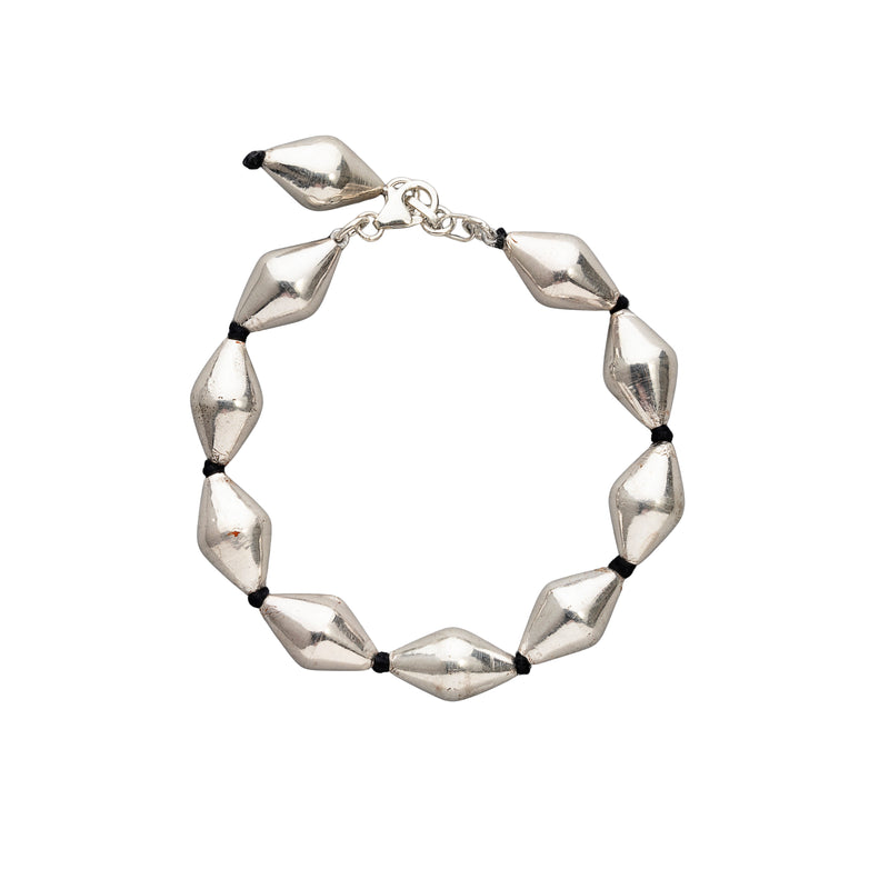 Yamini Silver Beads Bracelet, Sterling Silver