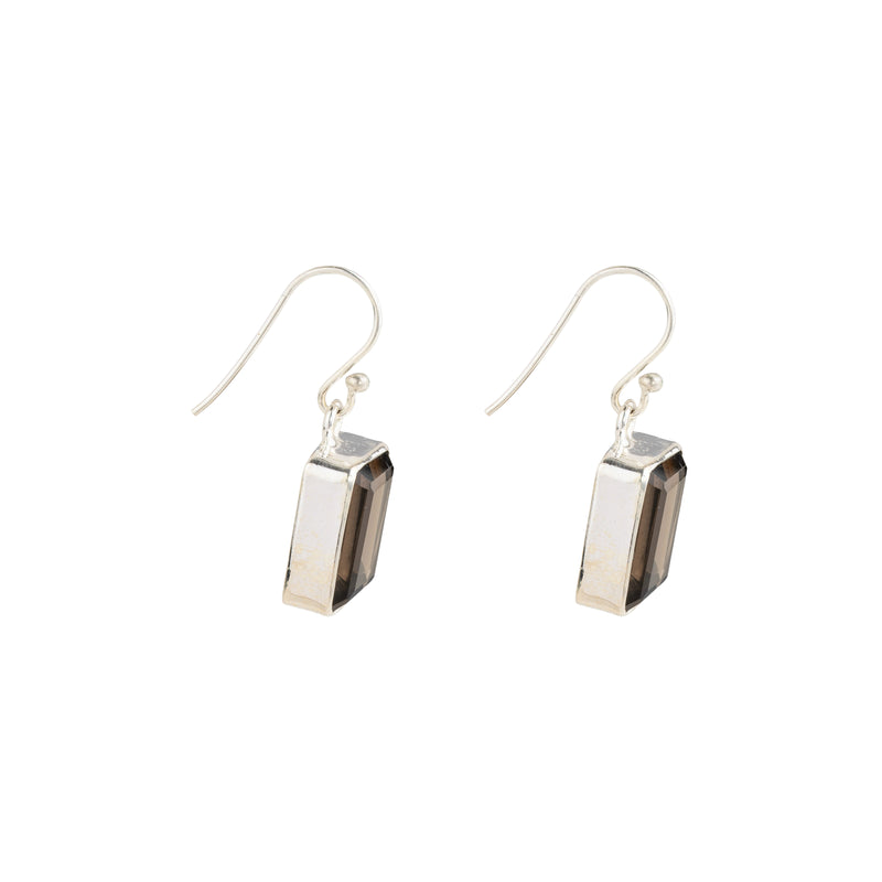 Liesel, Smokey Quartz Earrings, Sterling Silver