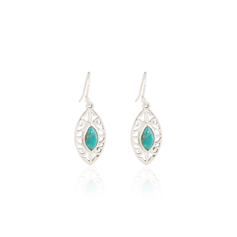 Kashvi, Gemstone Drop Earrings,Sterling Silver