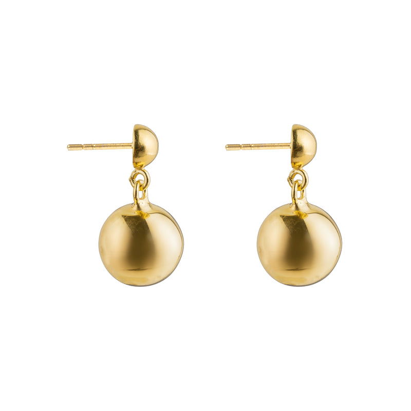 Carol, Ball Drop Earring, Gold Vermeil