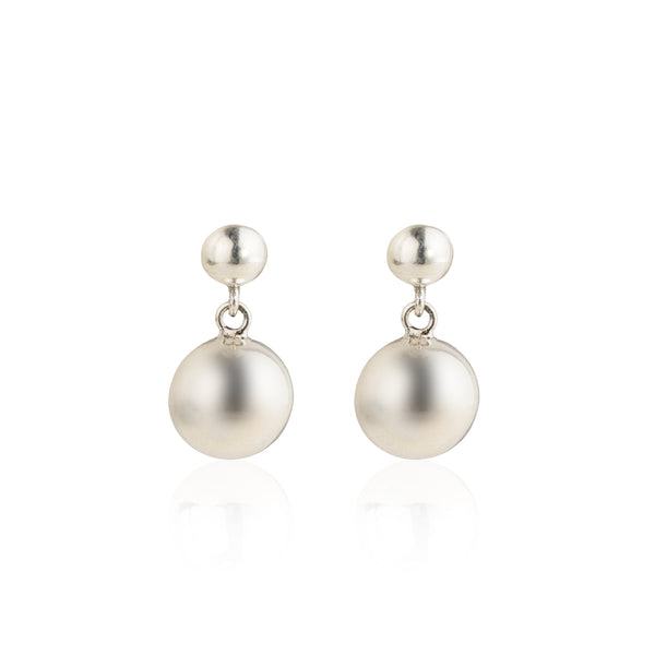 Carol, Ball Drop Earring, Sterling Silver