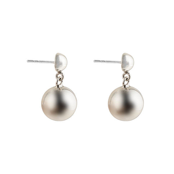 Carol, Ball Drop Earring, Sterling Silver