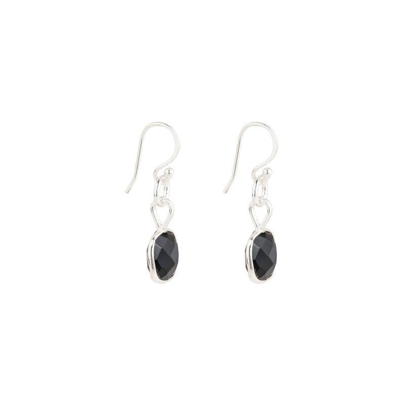 Maeve, Gemstone Drop Earrings, Sterling Silver