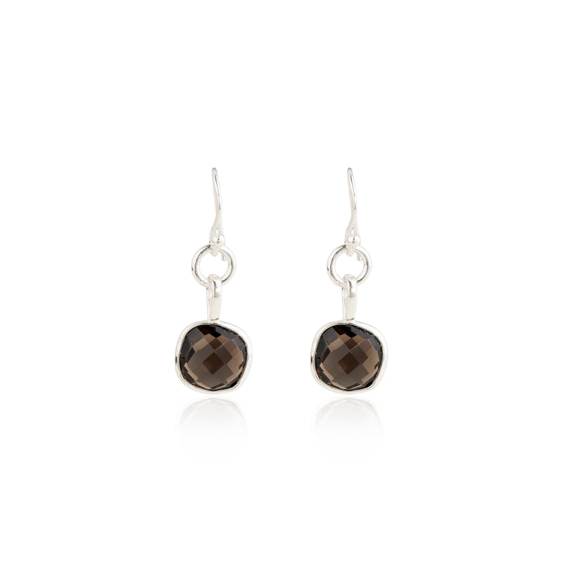 Maeve, Gemstone Drop Earrings, Sterling Silver