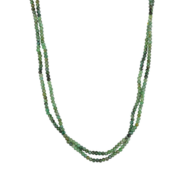 Noa Double Strand Gemstone Necklace,Gold Vermeil