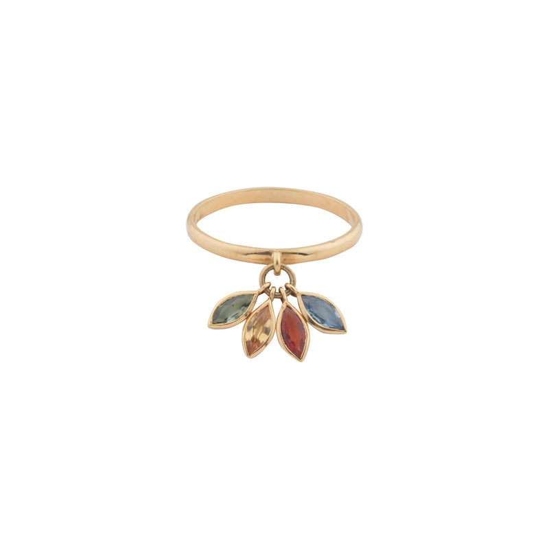 Cai Multi Sapphire Ring, 18k Gold