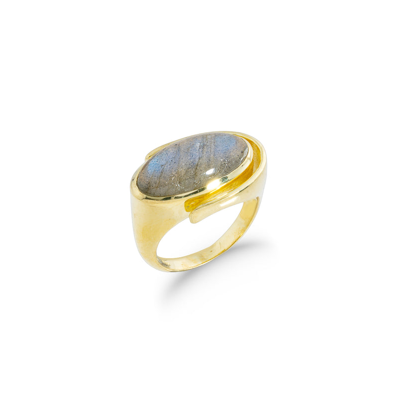 Tegan Gemstone Ring, Gold Vermeil