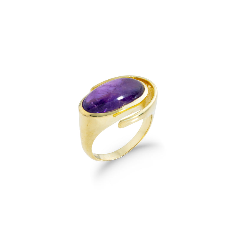 Tegan Gemstone Ring, Gold Vermeil