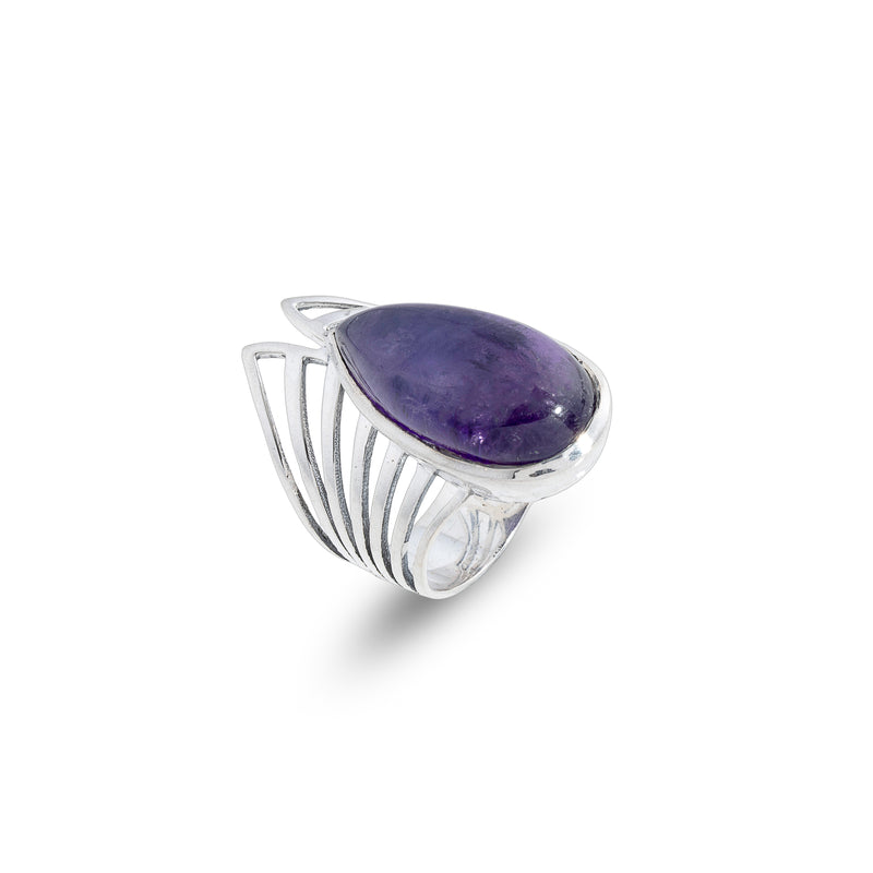 Cahira Amethyst Ring,Sterling Silver