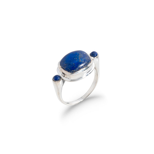 Rory Lapis Ring, Sterling Silver