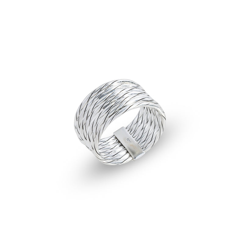 Brinley 7 Band Ring, Sterling Silver