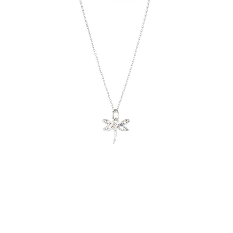Dragonfly Necklace in Sterling Silver