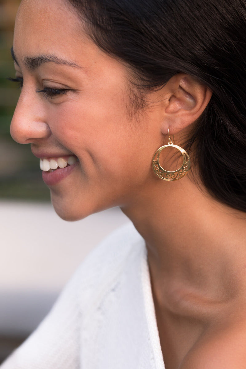 Lucine Earrings, Gold Vermeil
