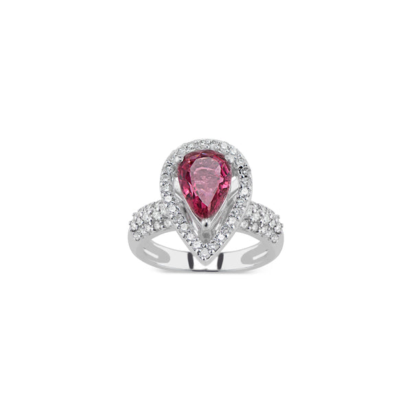 Sheryl, Tourmaline Diamond Ring