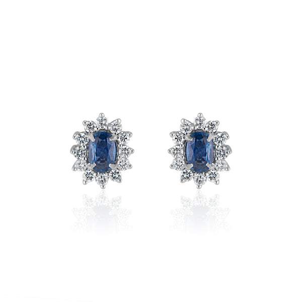 Neelima,Sapphire and Diamond Studs