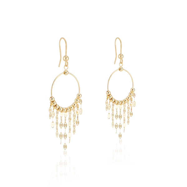 Ziva, Chandelier Earrings 14k Gold