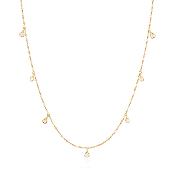 Athena, Rose Cut Diamond Necklace
