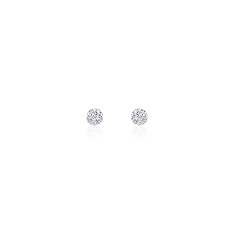 Dani, Diamond Disc Studs 14k Gold