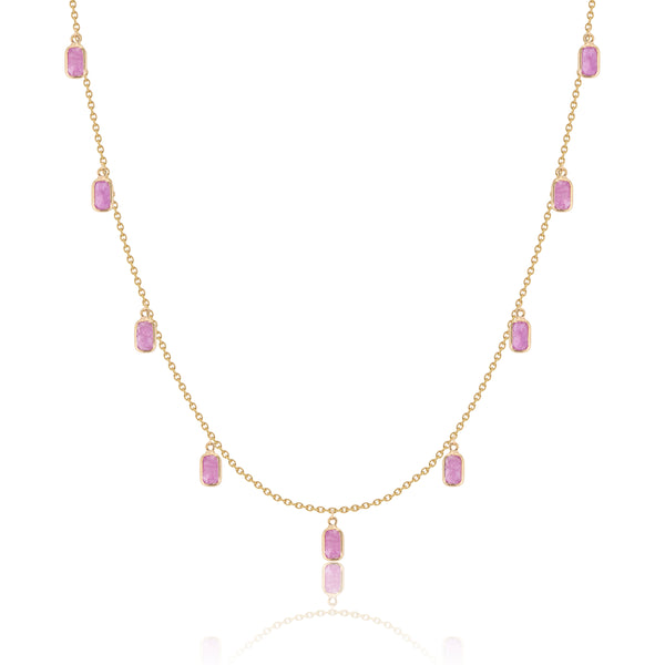 Chelsea Ruby Necklace,18K Gold