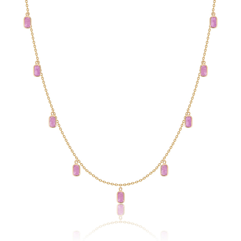Chelsea Ruby Necklace,18K Gold